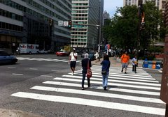 cross the street